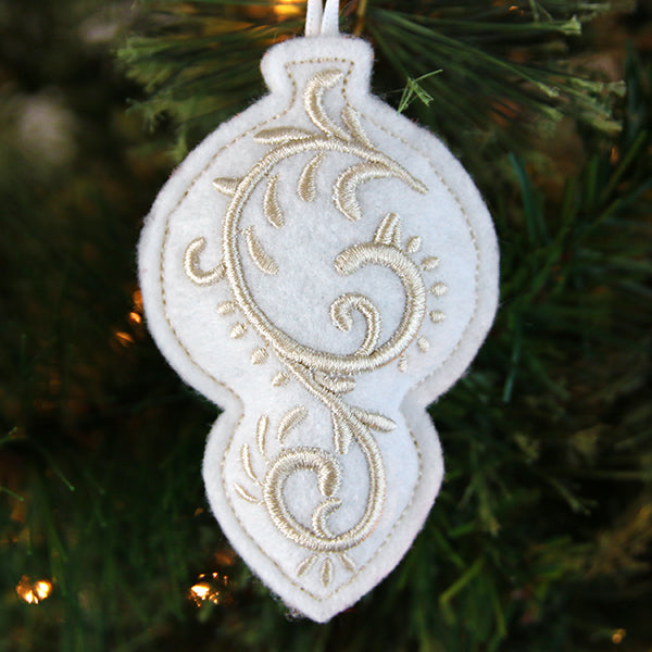 Filigree Ornaments - Bauble (Puff Foam) (In-the-Hoop)