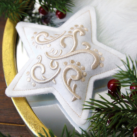 Filigree Ornaments - Star (Puff Foam) (In-the-Hoop)