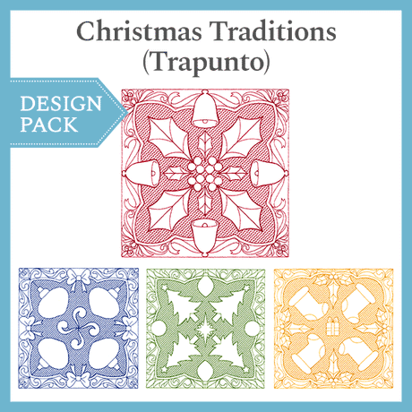 A Christmas Traditions (Trapunto) Design Pack
