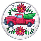 Charming Christmas Retro Truck Trivet (In-the-Hoop)