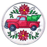 Charming Christmas Retro Truck Trivet (In-the-Hoop)