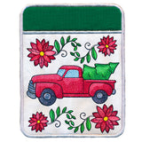 Charming Christmas Retro Truck Pot Holder (In-the-Hoop)