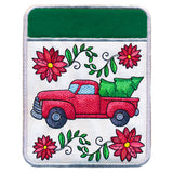 Charming Christmas Retro Truck Pot Holder (In-the-Hoop)