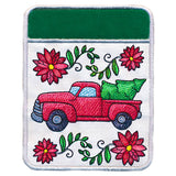 Charming Christmas Retro Truck Pot Holder (In-the-Hoop)