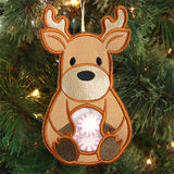 Christmas Reindeer Candy Holder (In-the-Hoop)