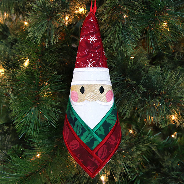 Santa Trivet Ornament (In-the-Hoop)
