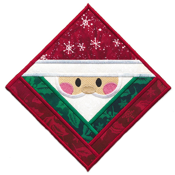 Santa Trivet Ornament (In-the-Hoop)