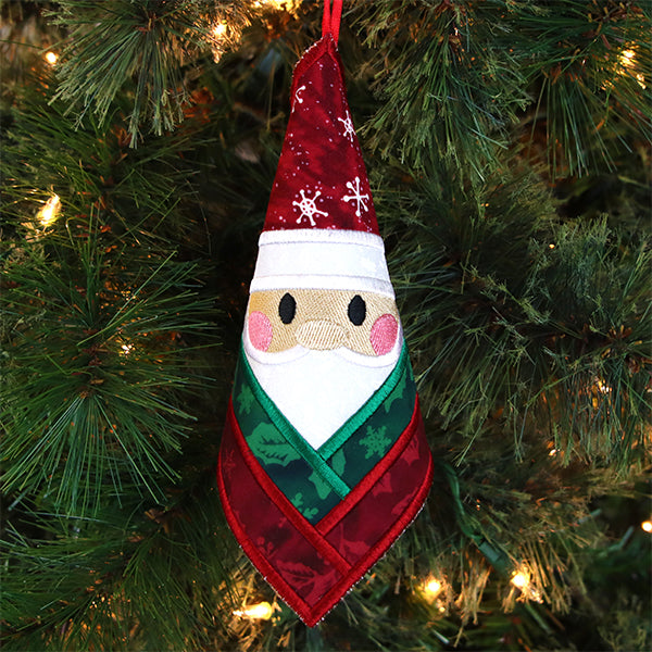 Santa Trivet Ornament (In-the-Hoop)