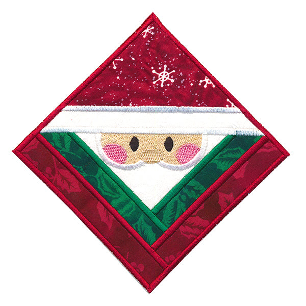 Santa Trivet Ornament (In-the-Hoop)