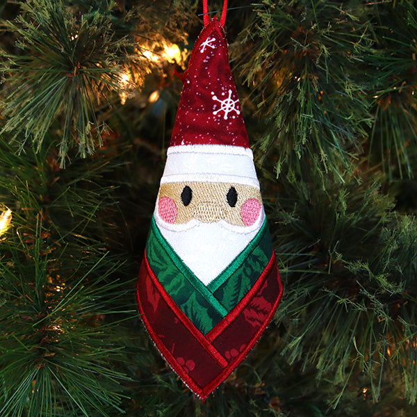 Santa Trivet Ornament (In-the-Hoop)
