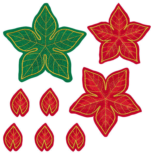 Freestanding Fabric Poinsettia (In-the-Hoop)