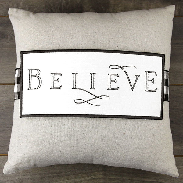 Believe Pillow Wrap (In-the-Hoop)