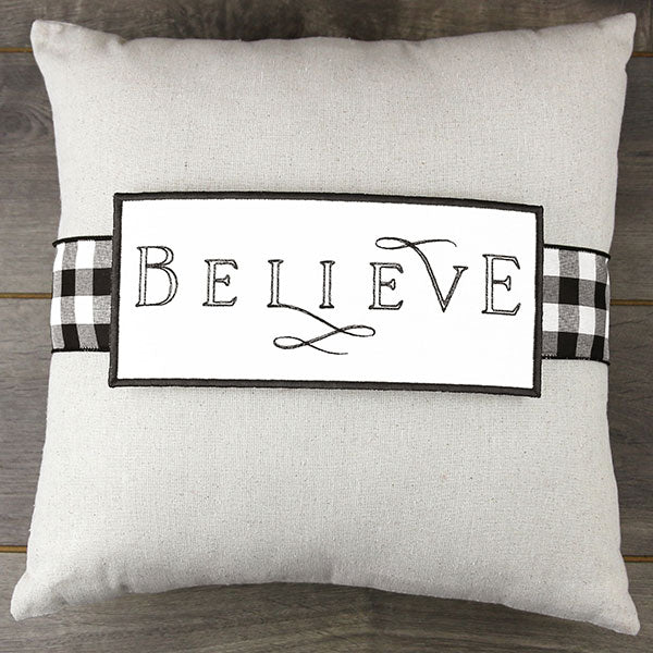 Believe Pillow Wrap (In-the-Hoop)