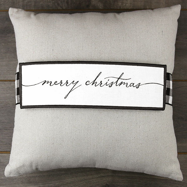 Merry Christmas Pillow Wrap (In-the-Hoop)