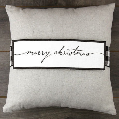Merry Christmas Pillow Wrap (In-the-Hoop)