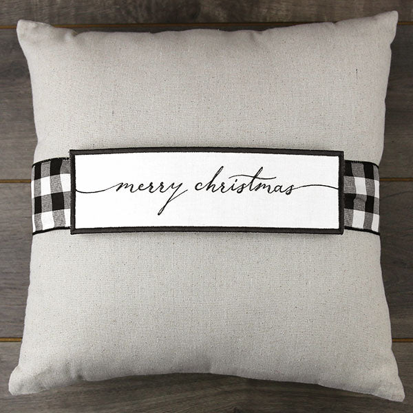 Merry Christmas Pillow Wrap (In-the-Hoop)