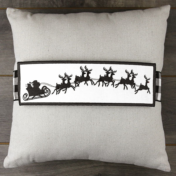 Magical Sleigh Ride Pillow Wrap (In-the-Hoop)