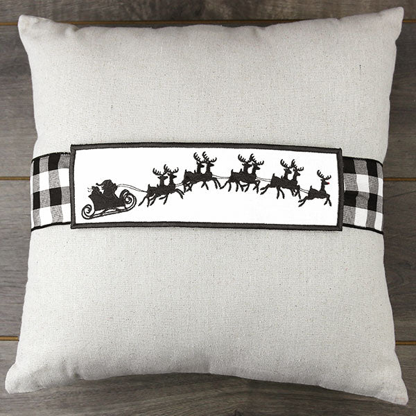 Magical Sleigh Ride Pillow Wrap (In-the-Hoop)