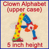 A Clown Alphabet Design Pack