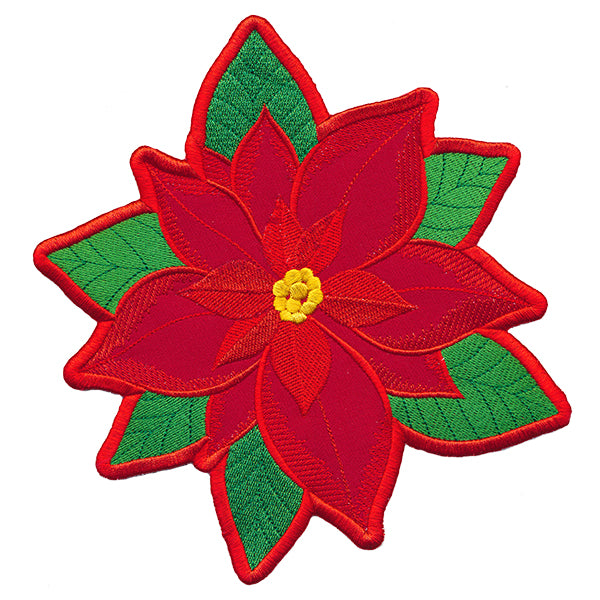 Poinsettia Pillow Wrap (In-the-Hoop)