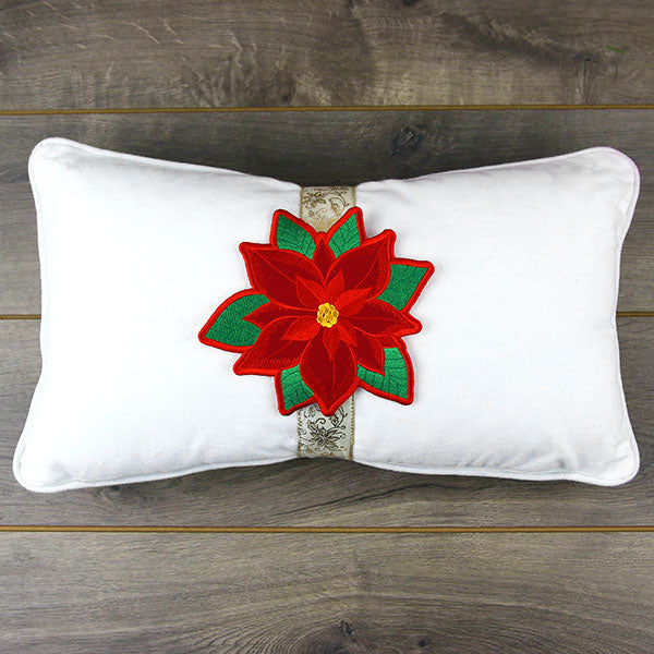 Poinsettia Pillow Wrap (In-the-Hoop)