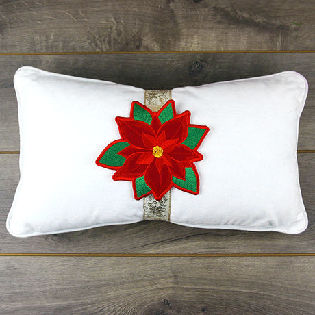 Poinsettia Pillow Wrap (In-the-Hoop)