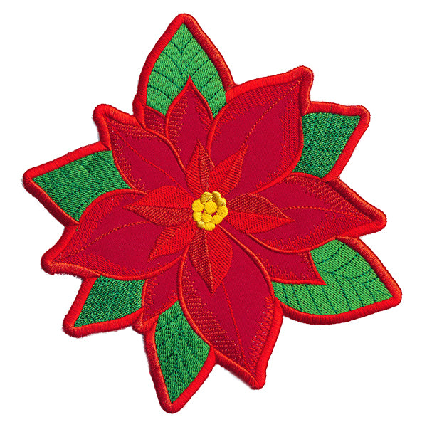 Poinsettia Pillow Wrap (In-the-Hoop)