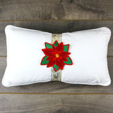 Poinsettia Pillow Wrap (In-the-Hoop)