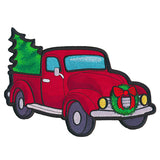 Christmas Retro Truck Pillow Wrap (In-the-Hoop)