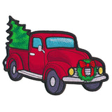 Christmas Retro Truck Pillow Wrap (In-the-Hoop)