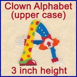A Clown Alphabet Design Pack