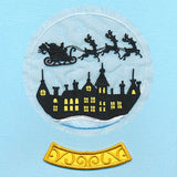 Santa's Flight Snowglobe (Organza)
