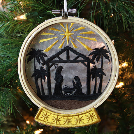 Holy Family Snowglobe (Organza)