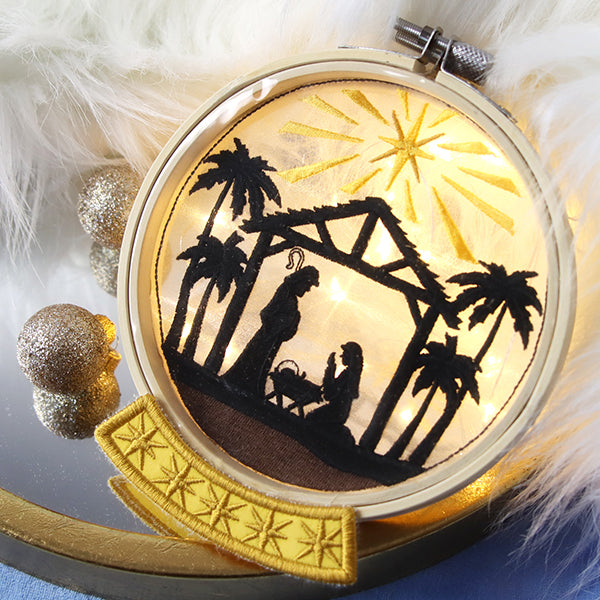 Holy Family Snowglobe (Organza)