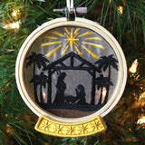 Holy Family Snowglobe (Organza)