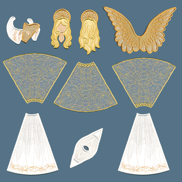 Elegant Angel in 3D (In-the-Hoop)