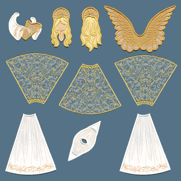 Elegant Angel in 3D (In-the-Hoop)