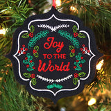 Classic Joy to the World Ornament (In-the-Hoop)