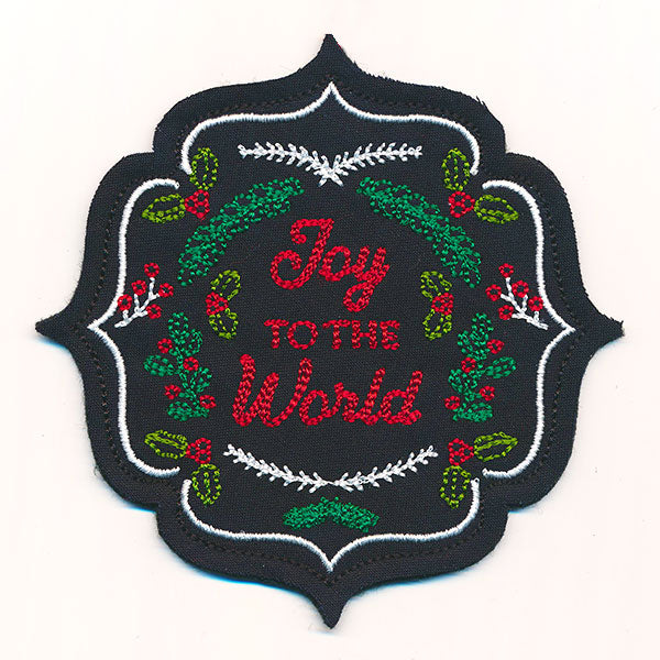 Classic Joy to the World Ornament (In-the-Hoop)
