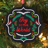 Classic Joy to the World Ornament (In-the-Hoop)