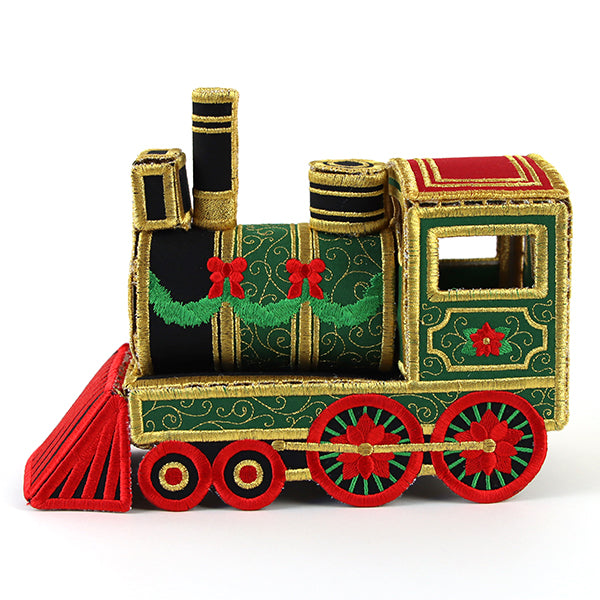 Christmas Train Engine in 3D (In-the-Hoop)