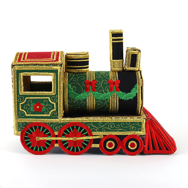 Christmas Train Engine in 3D (In-the-Hoop)