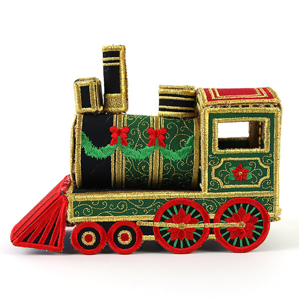 Christmas Train Engine in 3D (In-the-Hoop)