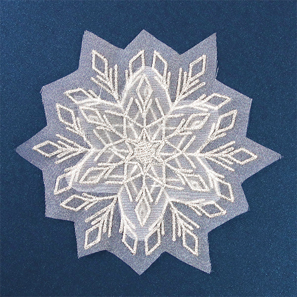 Glistening Snowflake (Organza)
