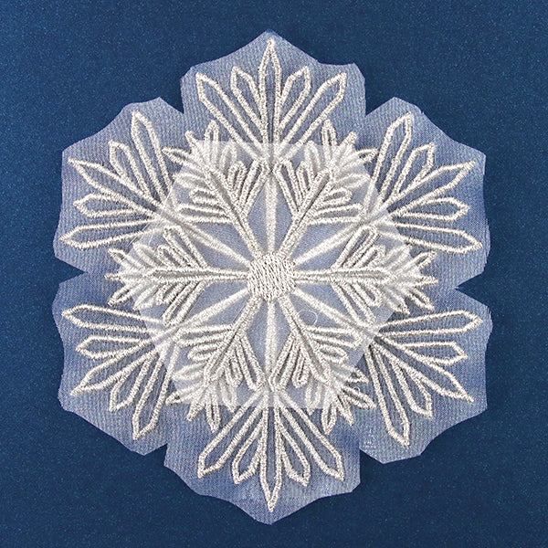 Glittering Snowflake (Organza)