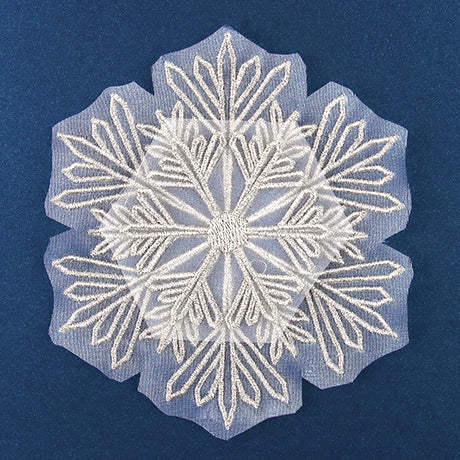Glittering Snowflake (Organza)
