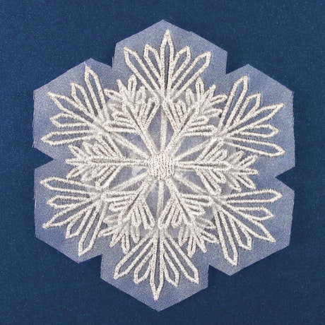 Glittering Snowflake (Organza)