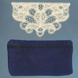Elegant Lacy Lined Zipper Pouch (In-the-Hoop)