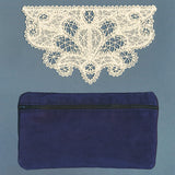 Elegant Lacy Lined Zipper Pouch (In-the-Hoop)