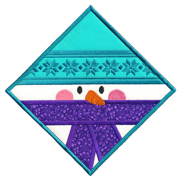 Snowman Trivet Ornament (In-the-Hoop)